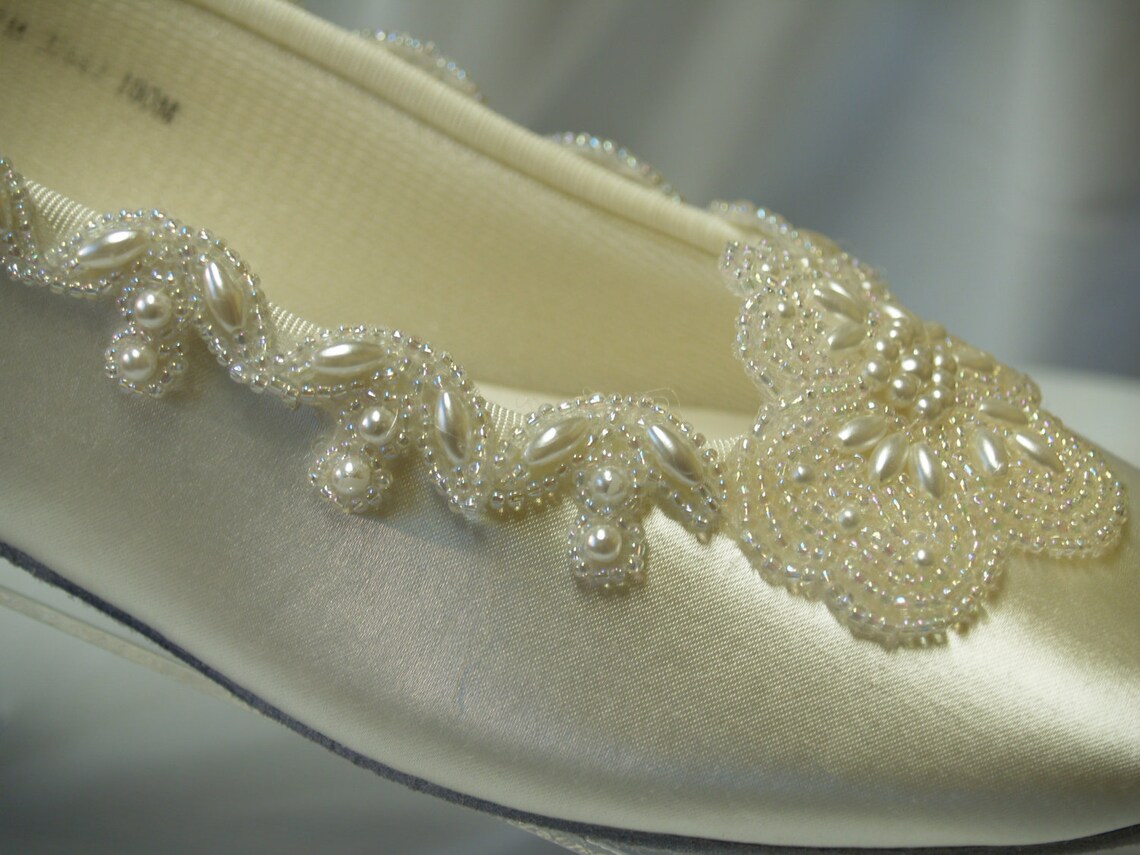 beaded wedding flats