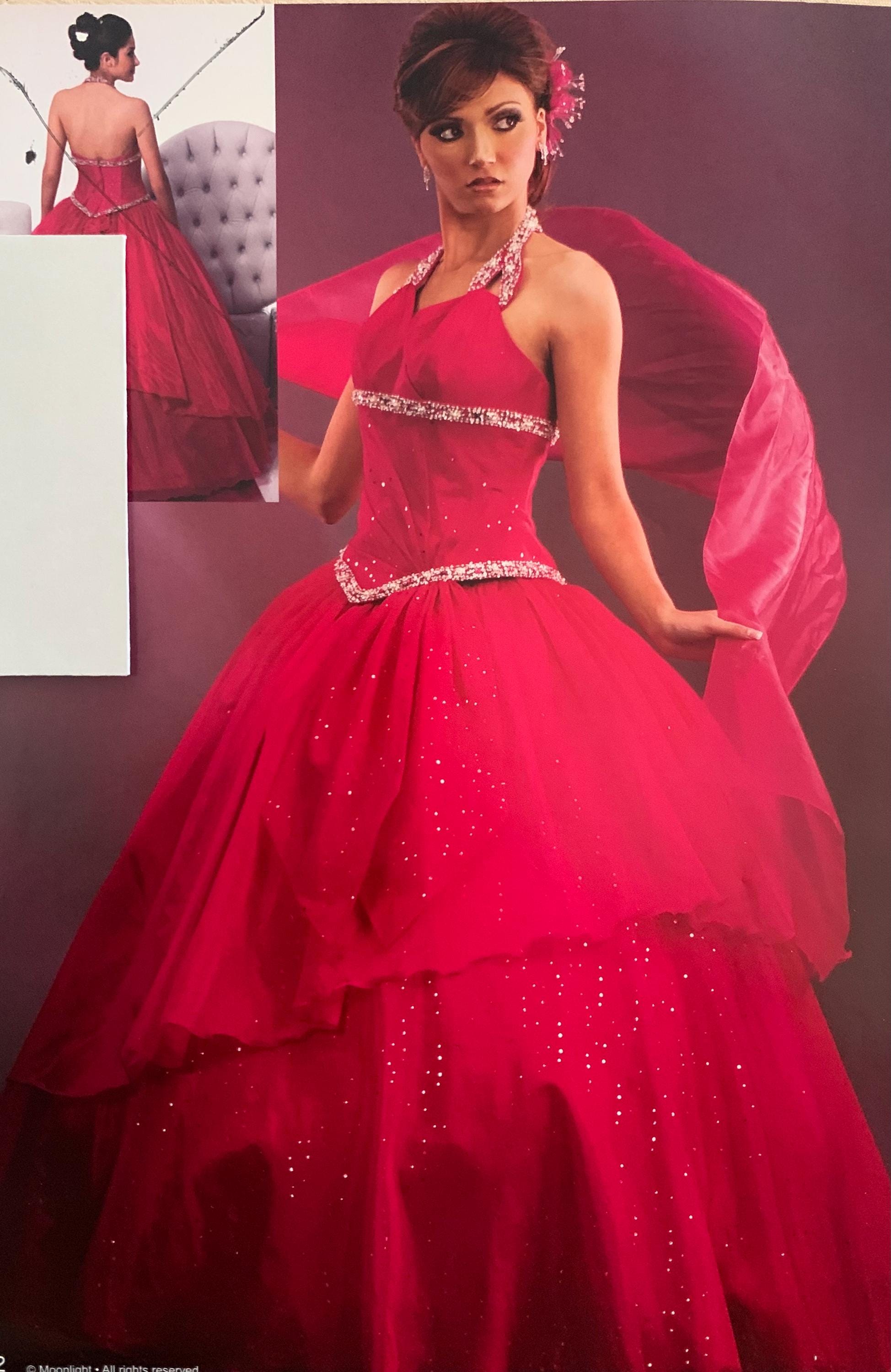 Size 6 Vintage Fuchsia Prom Dress Floor Length Halter, 2000s XV Dress Full  Skirt,beaded Bodice Hot Pink Dress, Halter Dress,basque Waist - Etsy Finland, image size:1948x3000