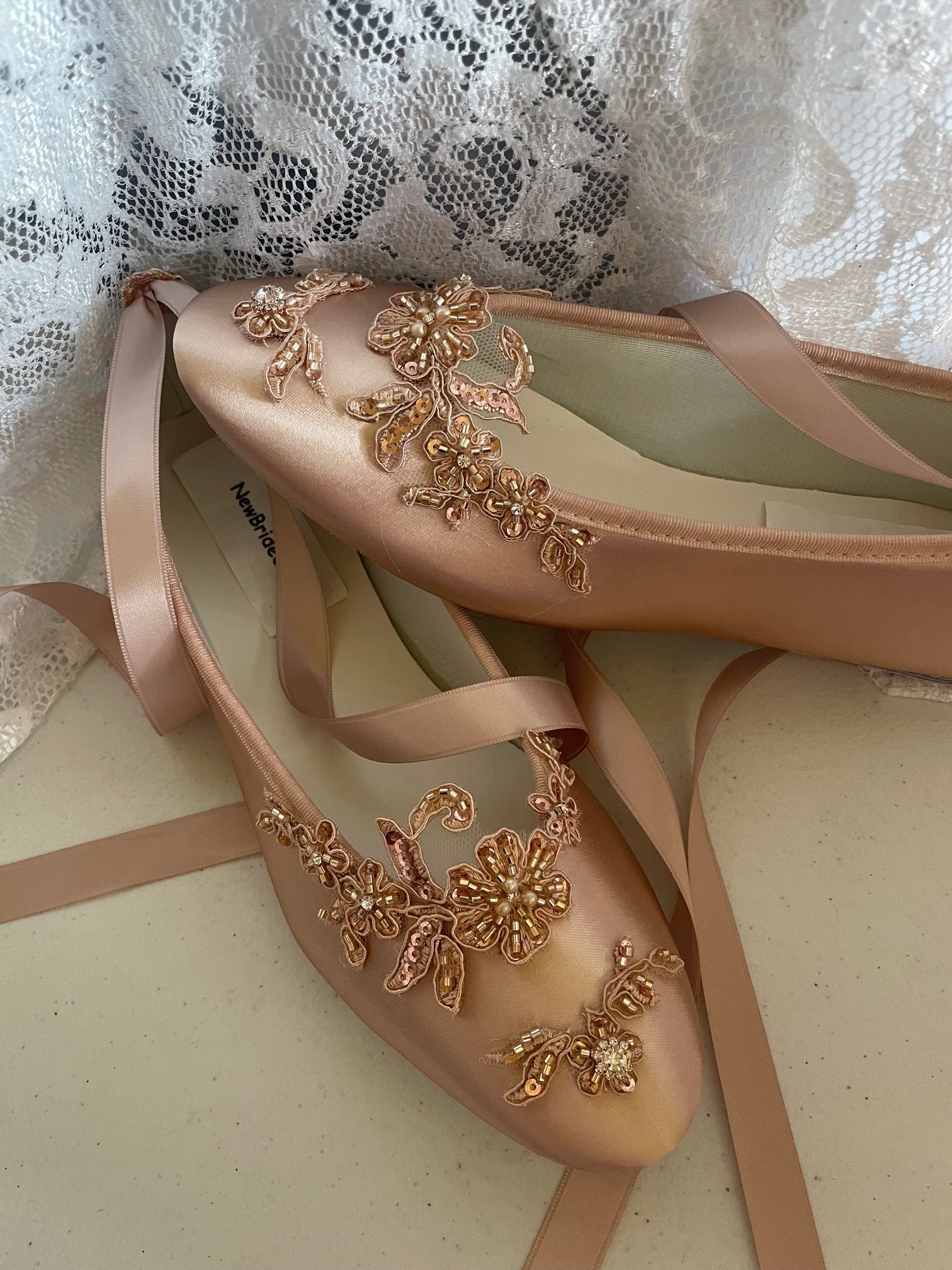 Rose Gold Slippers - Etsy