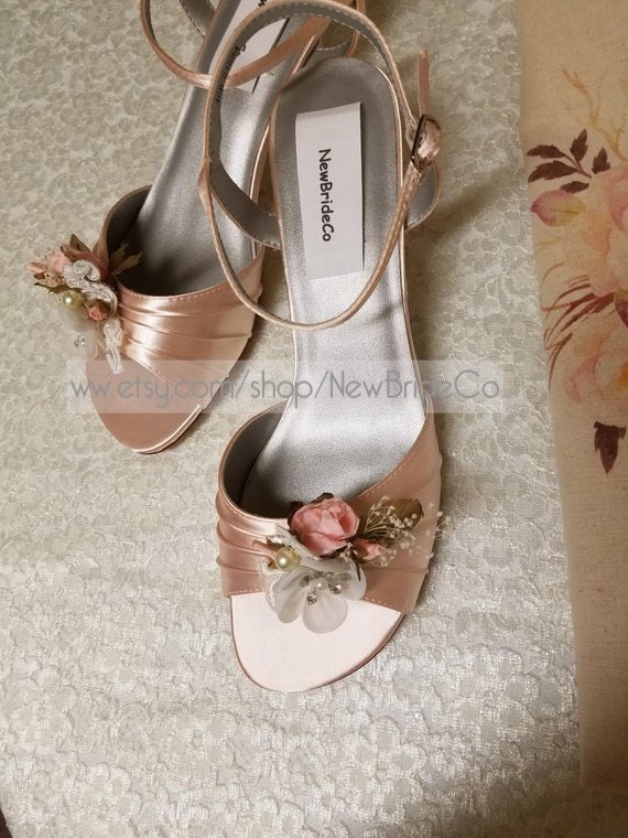 blush pink prom shoes