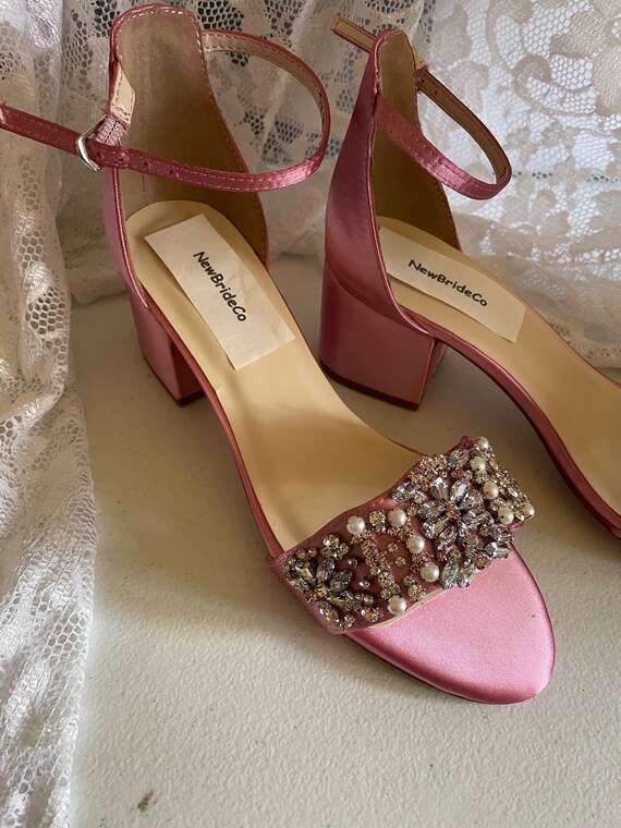 rose pink shoes for wedding