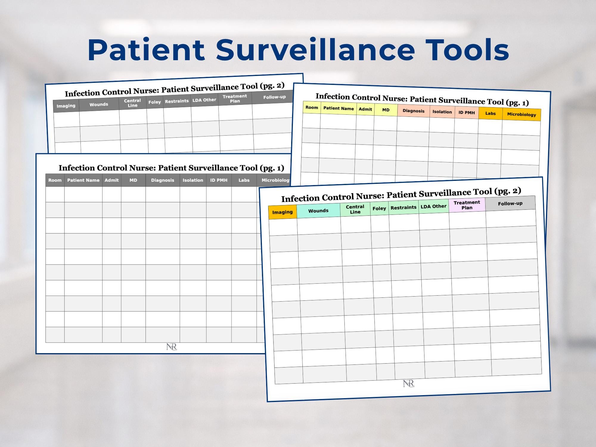 Infection Control Nurse Bundle | Audit Tools + Surveillance Trackers ...