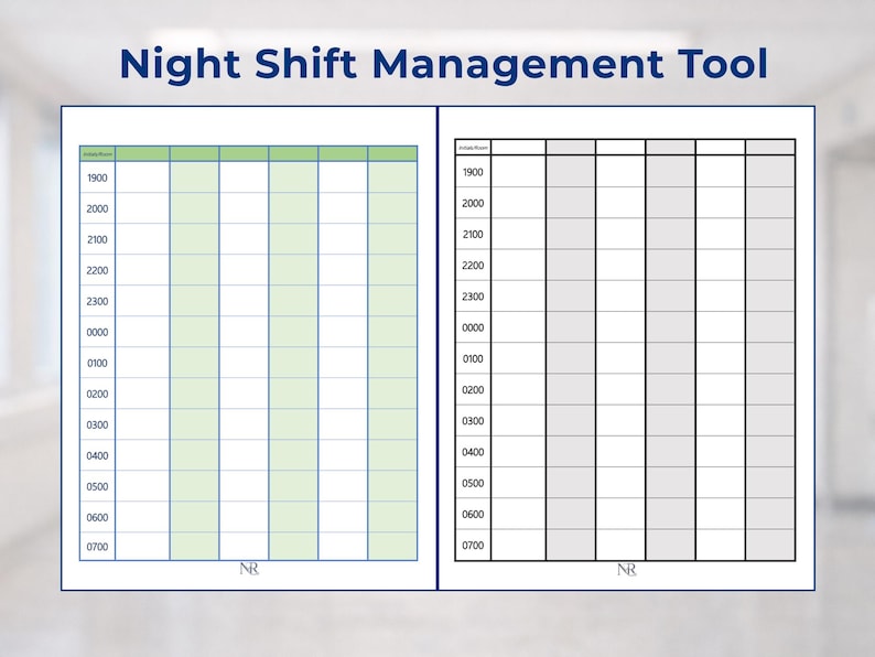 Nurse Shift Organizer | Day & Night Planner + Task List | Nursing ...