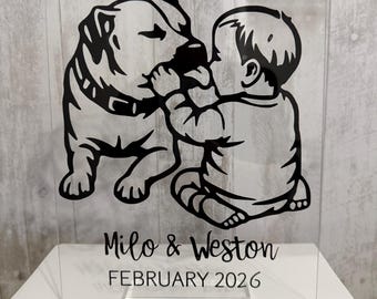 Custom Acrylic & Vinyl Portrait with Acrylic Stand