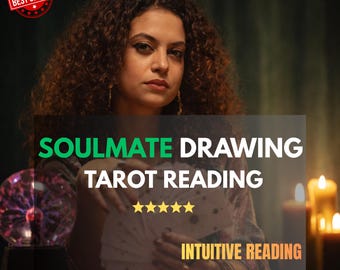 Soulmate-tekening, Tarotlezen, Who Is My Soulmate, Toekomstige partnerschets, Liefdesparanormaal lezen, Tweelingvlammen lezen, Tarotlezen op dezelfde dag