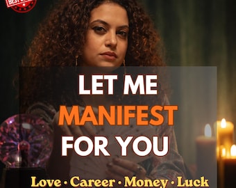 Laat me voor jou manifesteren | Persoonlijk ritueel op hetzelfde uur | Liefde, carrière, geld, geluk | Paranormale manifestatie | Krachtige resultaten op dezelfde dag