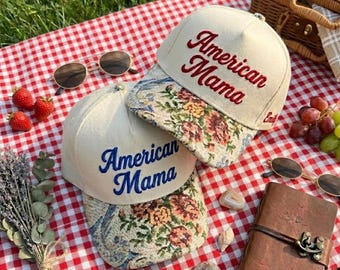 Personalized Name Floral Hat for Women, Custom Embroidered Cap, Summer Beach Accessory, Unique Birthday Gift for Her, Wife Present
