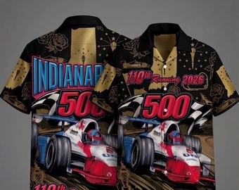 Camicia hawaiana Aloha da corsa Indy 500 / Top hawaiano souvenir della 110ª edizione 2026