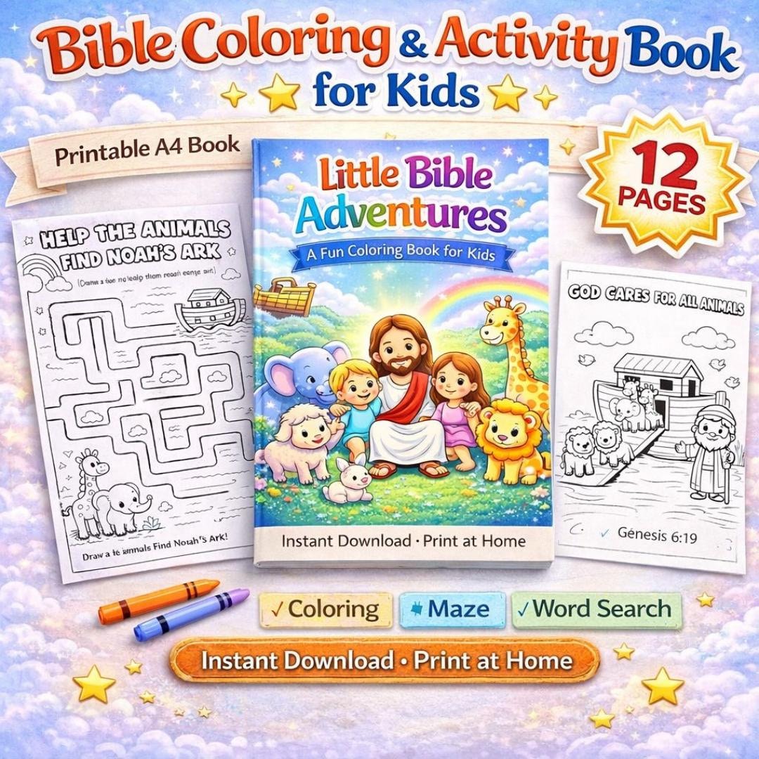 Bible Coloring Book for Kids | Bible Stories | Printable Christian ...