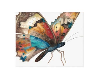 Butterfly Wings Watercolor Painting Fine Art Poster