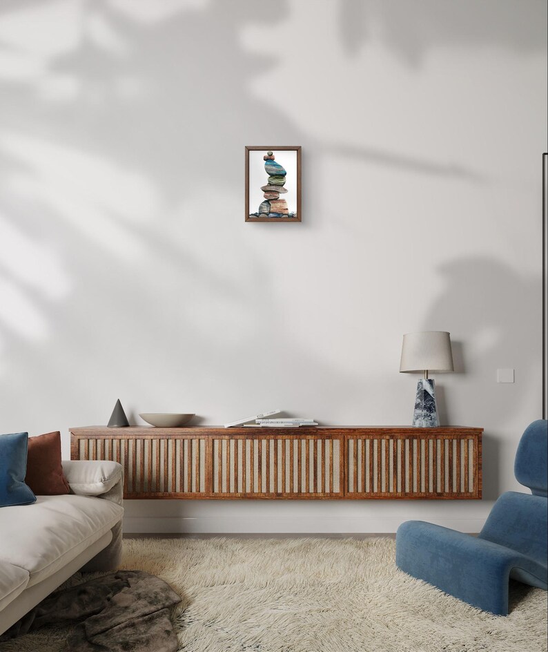 Zen Rock Stack Watercolor Painting, Feng Shui, Lovely Gift - Etsy