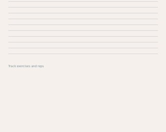 Fitness Wellness Tracker | Workout, Meal, Sleep Logs (Digital Download)