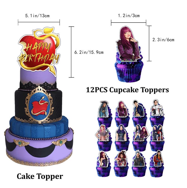 Kids Birthday Party Decorations Set, Purple and Gold Fantasy Theme - Etsy