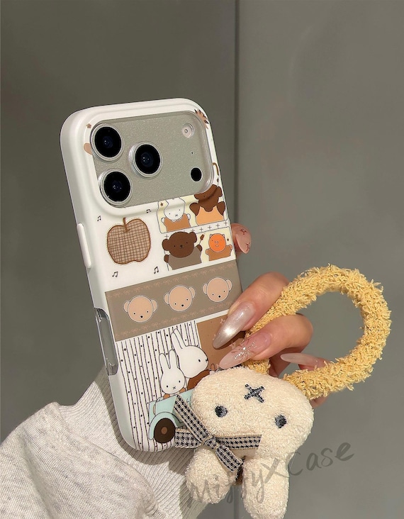 Miffy Phone Case / iPhone 17 Pro Max Case / Plush Strap Cover