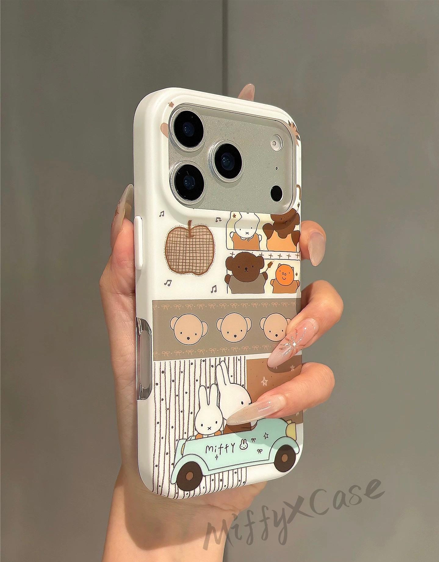 Miffy Phone Case / iPhone 17 Pro Max Case / Plush Strap Cover
