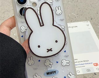 Capa MagSafe com estampa total da Miffy / Capa para iPhone 17 Pro Max / Capa magnética fosca com desenho animado / Capa para iPhone 17 Pro / Capa para iPhone 17