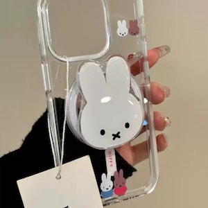Miffy Minimalistische MagSafe Handyhülle / iPhone 17 Pro Max Hülle / Magnetischer Handyständer / iPhone 17 Pro Hülle / iPhone 17 Hülle MagSafe Case+Stand