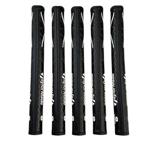 Puede incluir: Cinco empu&ntilde;aduras negras para palos de golf con un patr&oacute;n texturizado y detalles blancos. Cada empu&ntilde;adura presenta el logotipo de TaylorMade en blanco. Las empu&ntilde;aduras son cil&iacute;ndricas y est&aacute;n dise&ntilde;adas para un agarre seguro.