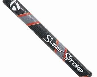 2Pcs New SuperStroke TaylorMade Pistol GTR 1.0 Putter Grip - Red & Black