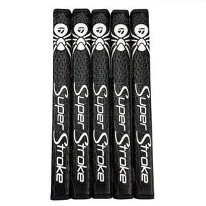 Puede incluir: Seis empu&ntilde;aduras de putter de golf SuperStroke negras. Cada empu&ntilde;adura presenta un dise&ntilde;o de telara&ntilde;a blanca, el logotipo de SuperStroke y texto blanco. Estas empu&ntilde;aduras est&aacute;n dise&ntilde;adas para mejorar el tacto y el control en el green.