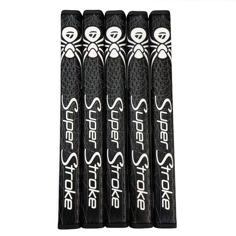 Puede incluir: Seis empu&ntilde;aduras de putter de golf SuperStroke negras. Cada empu&ntilde;adura presenta un dise&ntilde;o de telara&ntilde;a blanca, el logotipo de SuperStroke y texto blanco. Estas empu&ntilde;aduras est&aacute;n dise&ntilde;adas para mejorar el tacto y el control en el green.