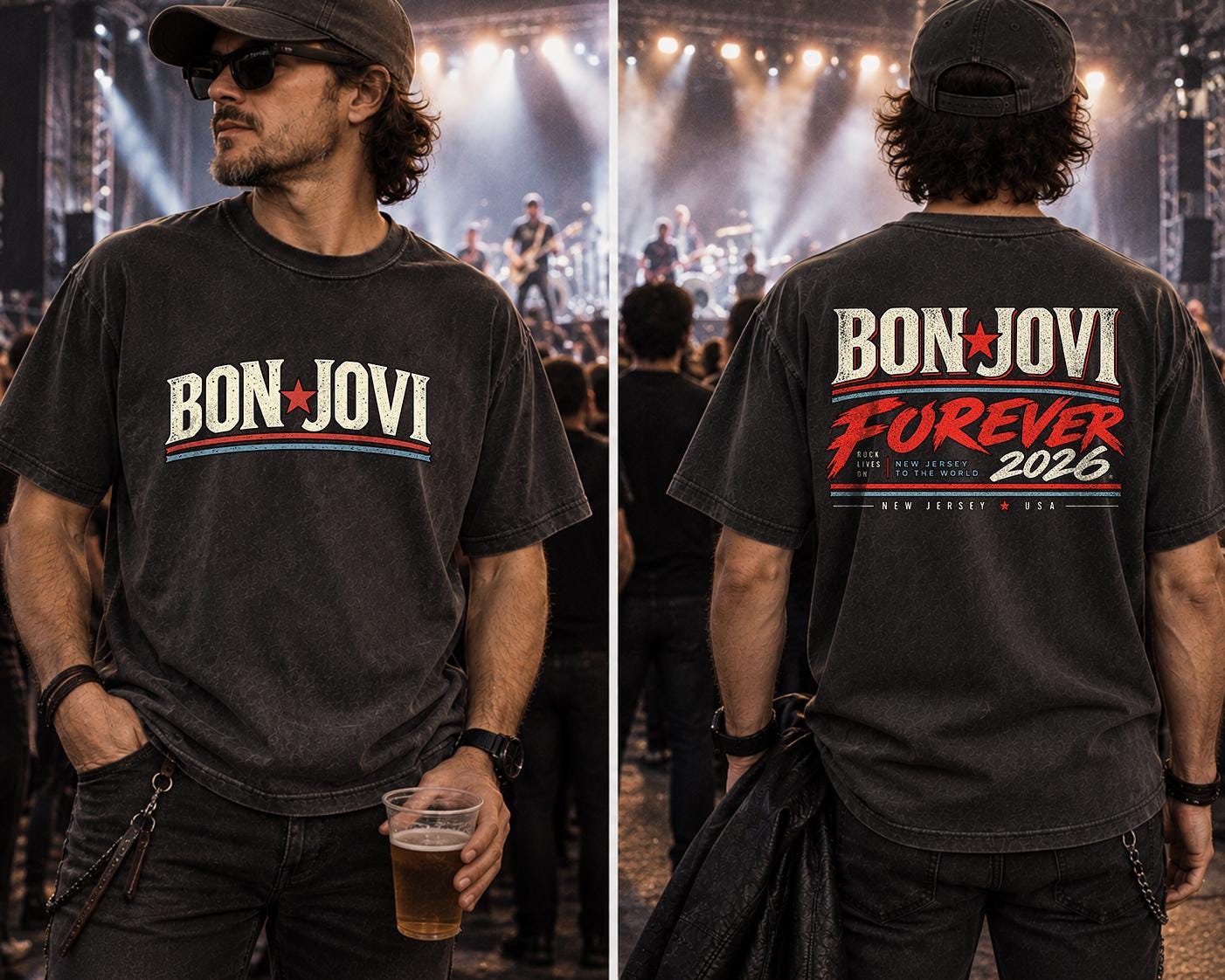 Bon Jovi New Jersey Shirt - Etsy
