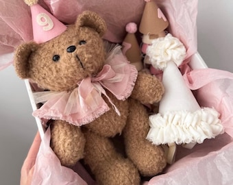 Baby Milestone Bear, Monthly Photo Prop, Teddy Keepsake, Baby Shower Gift