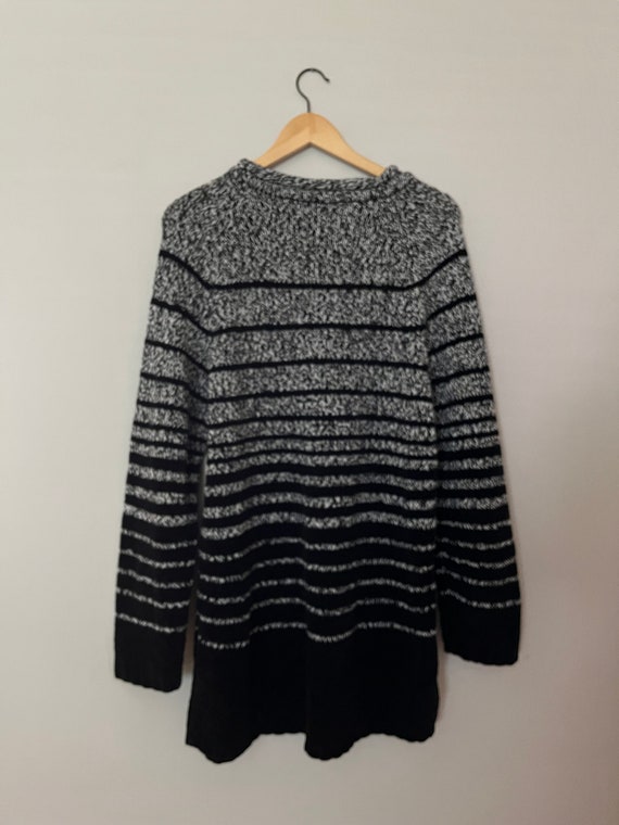 planet gold sweater dress Vintage Black & White Gradient Plus Size 2XG by pink wedding dress