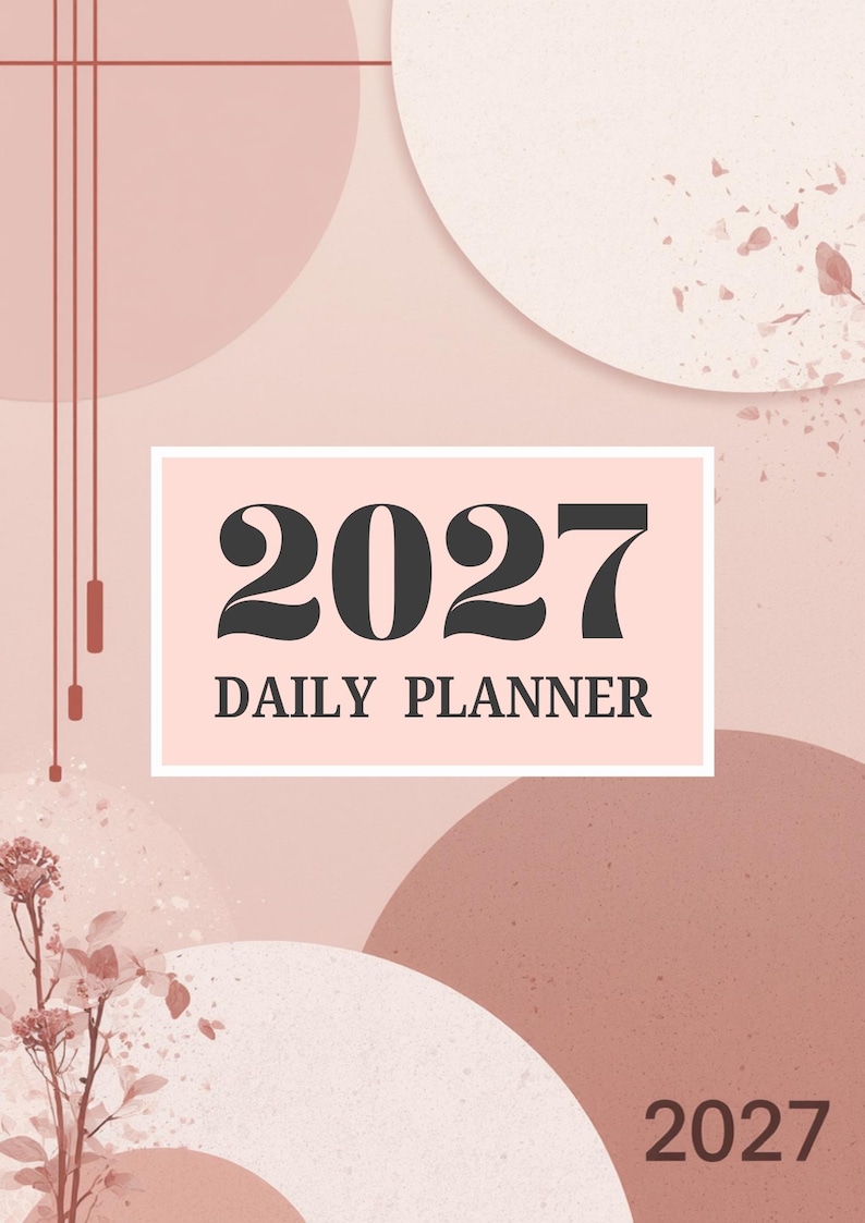 2027 Daily Planner - Etsy