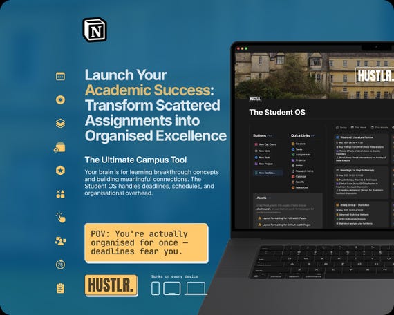 The Student OS — Ultimate Notion Productivity System for College | Academic Planner & Skills Tracker