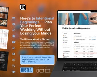 Weddy Wedding Planner – Budget, Guest, Vendor Tracker (Notion Template)