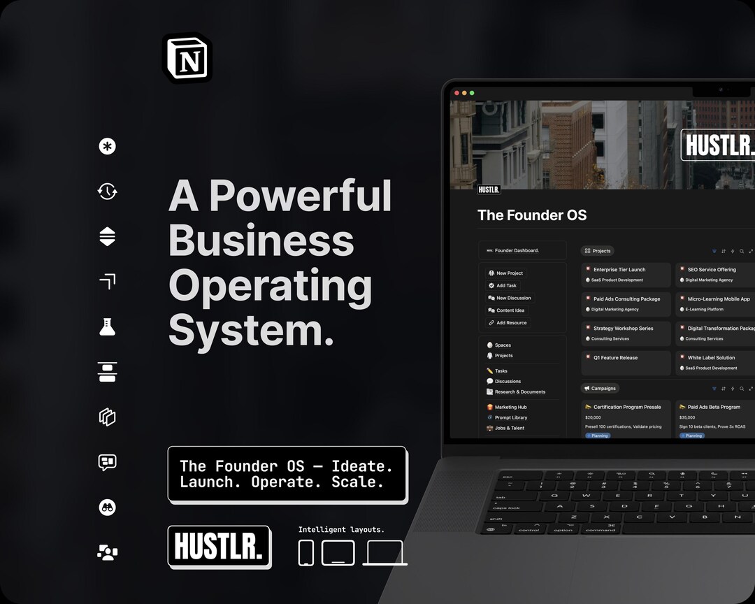 The Founder OS — Ultimate Notion Productivity System for Entrepreneurs ...