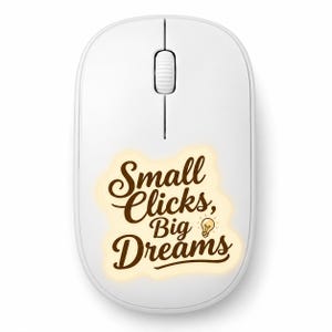 Inspirierende Funkmaus | Motivierendes Schreibtisch-Accessoire | Benutzerdefiniertes Bürogeschenk