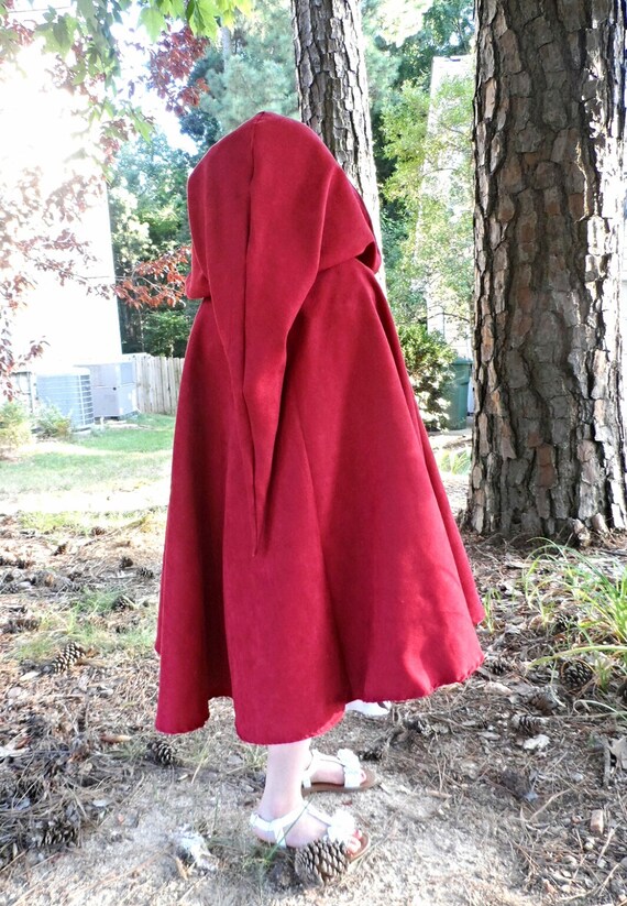 Prince Frozen Elf witch Wizard 27 Children/'s Traveler Fancy microsuede Cape Cloak Custom
