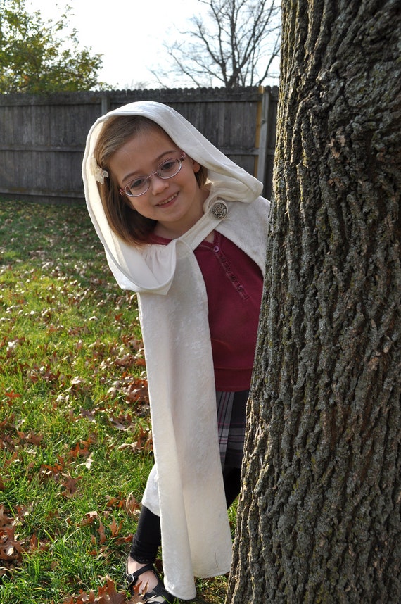 Prince Frozen Elf witch Wizard 27 Children/'s Traveler Fancy microsuede Cape Cloak Custom