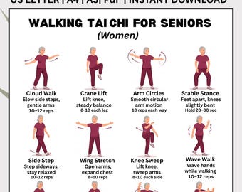 Geh-Tai-Chi für Senioren, sanftes Mobilitätstraining (PDF-Download)