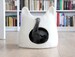 Cat bed cave from natural white felted wool. Warm and comfy pet bed. Cat lovers gift. 