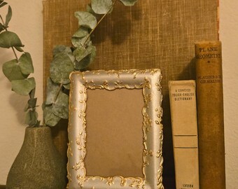 Vintage Burnes of Boston Silver Gold Baroque Frame | Acanthus Scrollwork | 3x5 | Easel Back