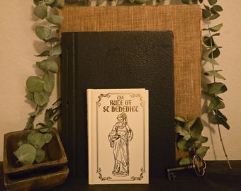 The Rule of St Benedict | Gold Gilt Gilded Edition | Dark Academia | Monastic Gothic Decor