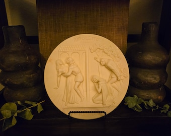 Vintage Rigoletto Verdi Opera Alabaster Collector Plate | La Scala | Numbered | 1976 Made in Italy