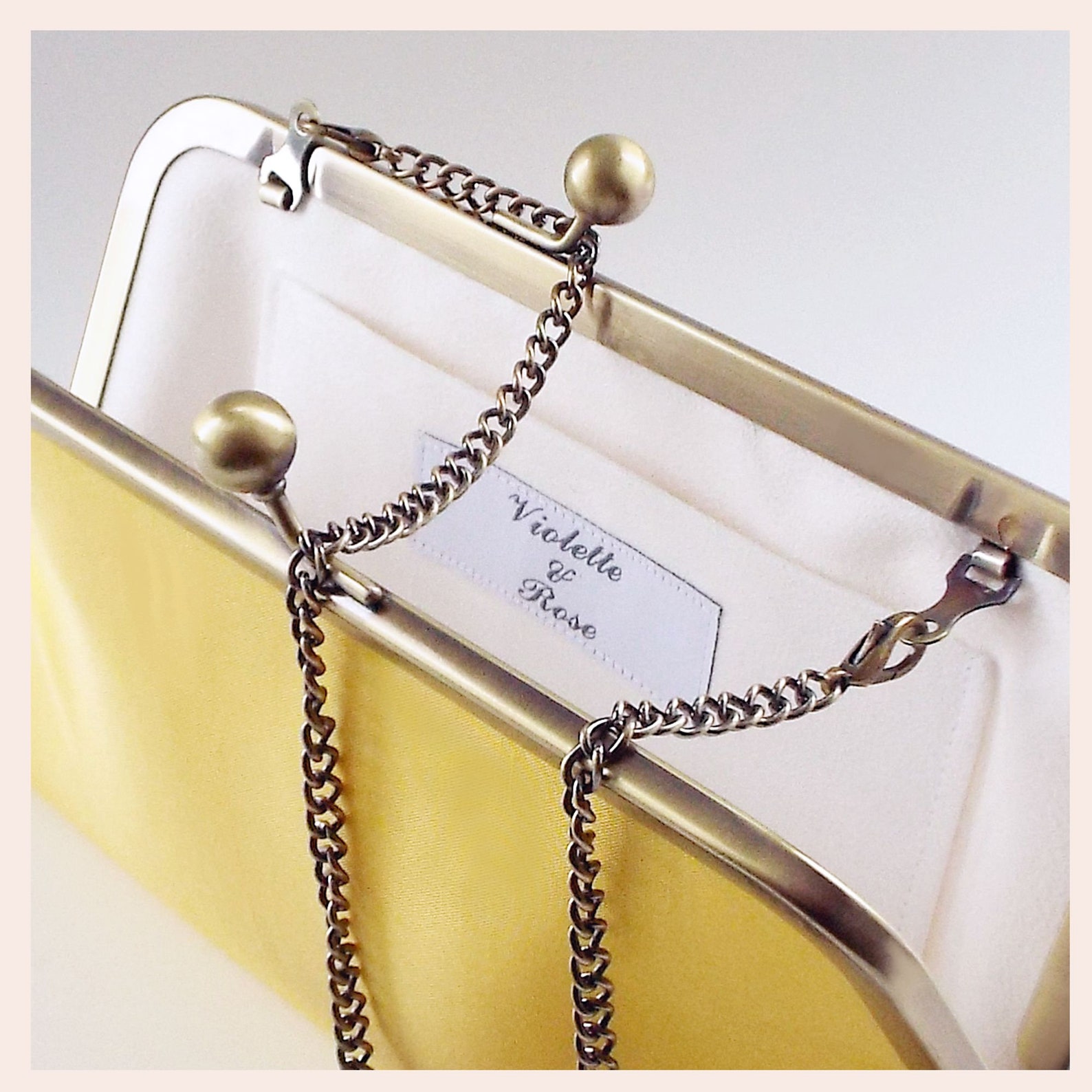 Yellow Evening Bag Wedding Clutch Bag Personalised Purse for Etsy