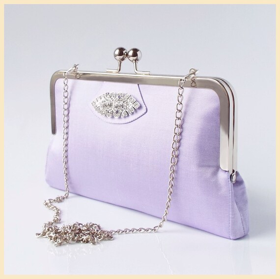 lilac clutch bag for wedding