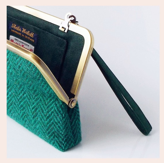 Buy Emerald Green Crystal Diamond Embellished Evening Clutch Bag Online in  India - Etsy