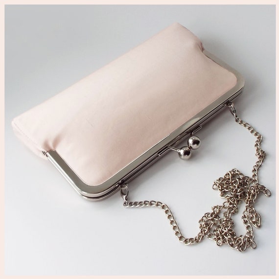Trouwen Accessoires Tassen & Portemonnees clutch tas met ketting gepersonaliseerde zijden clutch voor bruiloft marineblauwe avondtas 
