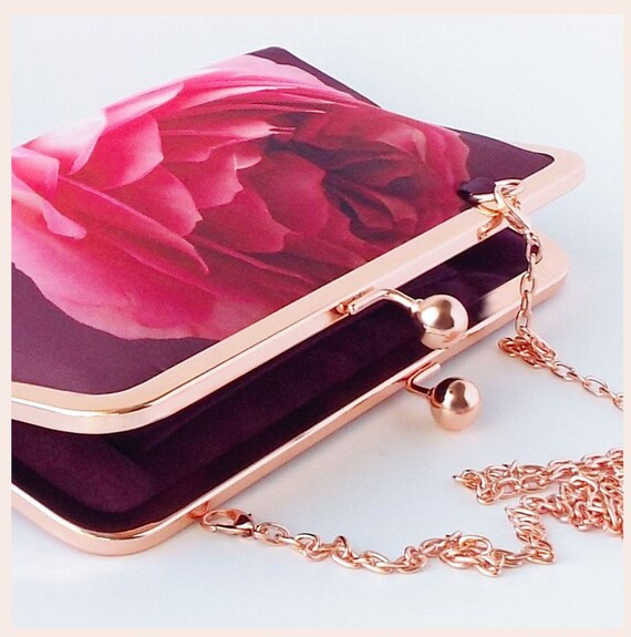 burgundy clutch purse