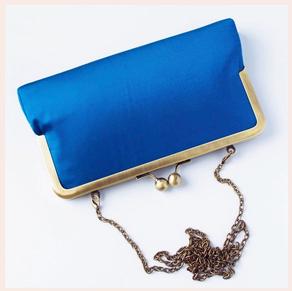 sapphire blue purse