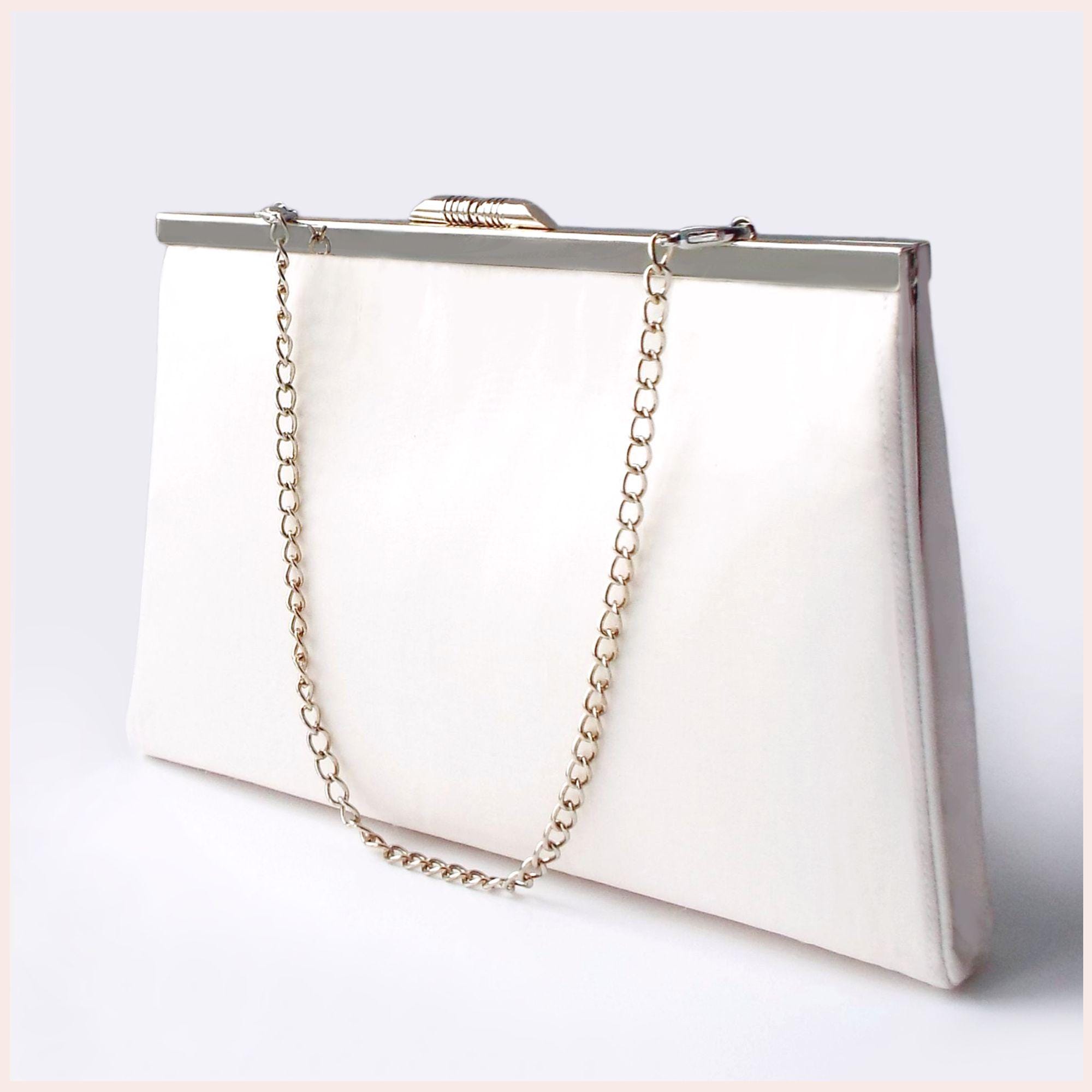 Ivory Braut Clutch, Hochzeit Clutch Tasche für die Braut, kleine