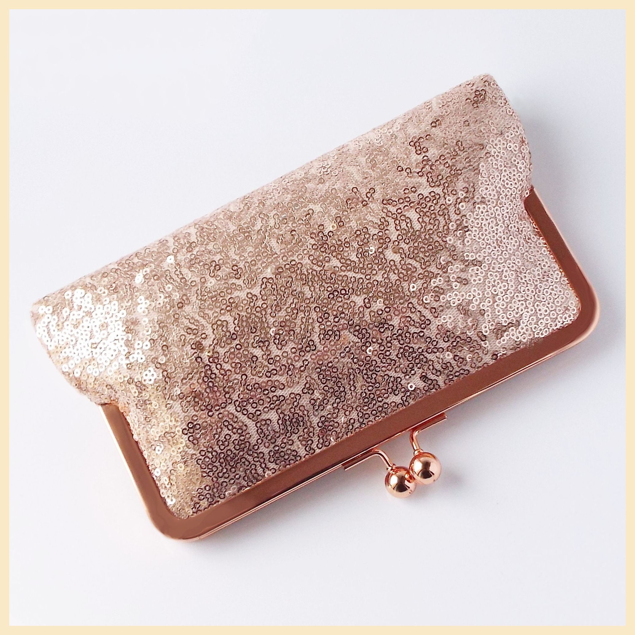 Light Gold Leather Evening Bag Clutch | Greek Chic Handmades