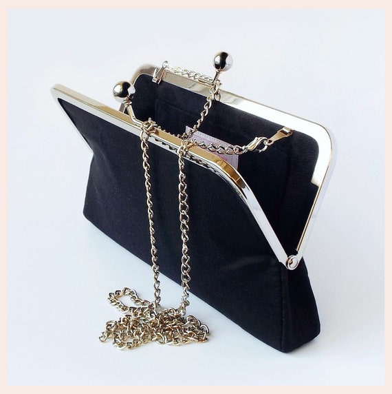 Elegant Black Evening Clutch Bag / Purse with detachable strap, Women's  Fashion, Bags & Wallets, Clutches on Carousell