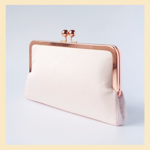 rose gold clutch bags for weddings